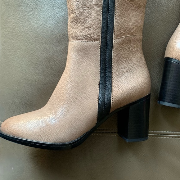 🆕 Naturalizer Frances Boots in Taupe/Black - Picture 14 of 15